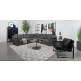 Tomasina Black 5-Piece Modular Sectional Sofa