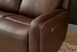 Alister Power Gliding Sofa With Power Headrests & Lumbar - Burnt Umber | Flexsteel