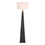 Lathey Tapered Floor Lamp - Black by Uttermost - View 6