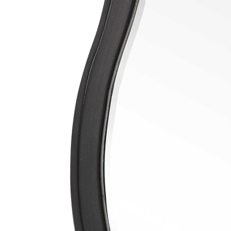 Aneta Round Mirror - Black by Uttermost - View 4