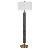 Summit Rustic Floor Lamp - Black / White by Uttermost - View 4