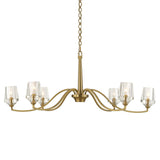 Barcelona 6 Light Brass Chandelier - Gold by Uttermost - View 9