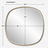 Webster Mirror - Gold by Uttermost - View 7