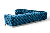 Divani Casa Delilah Modern Blue Fabric Sectional Sofa Vgca1546A - Blu - VGCA1546A - BLU - Home Elegance USA - 9