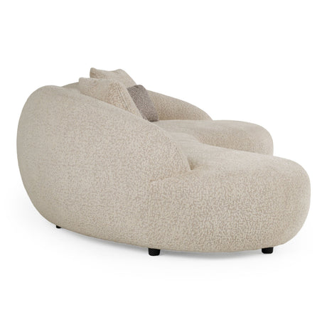 Delvan Contemporary Beige Fabric Right Facing Chaise Sectional Sofa | VIG Furniture | Seats Up to 5