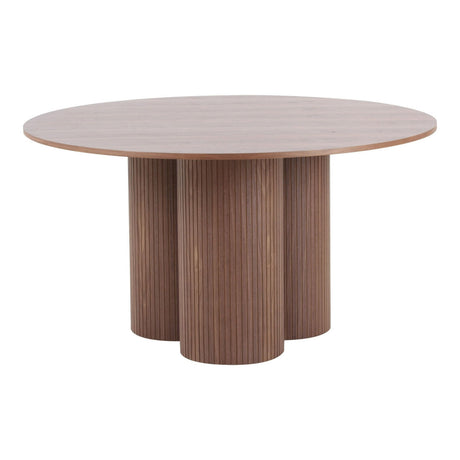 Modrest Depew - Mid-Century Modern Walnut Round Dining Table