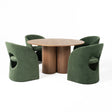 Depew - Mid-Century Modern Walnut Round Dining Table - View Image 1