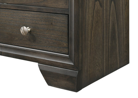 Contemporary TV Stand 1pc Rich Dark Finish Metal Hardware Sliding Doors Open Shelves Lower Drawers Wooden Living Room Furniture Brown - sold by Home Elegance USA