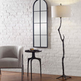 Spruce Rustic Floor Lamp - Black / White by Uttermost - View 5