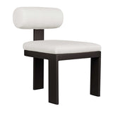 Bolster Back Outdoor Dining Chair - White / Black by Uttermost - View 4