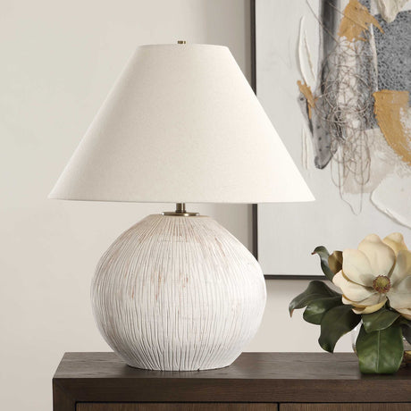 Meryl Table Lamp - White by Uttermost - View 3