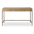 Aristotle Natural Wood Modern Desk - Light Brown by Uttermost - View 1