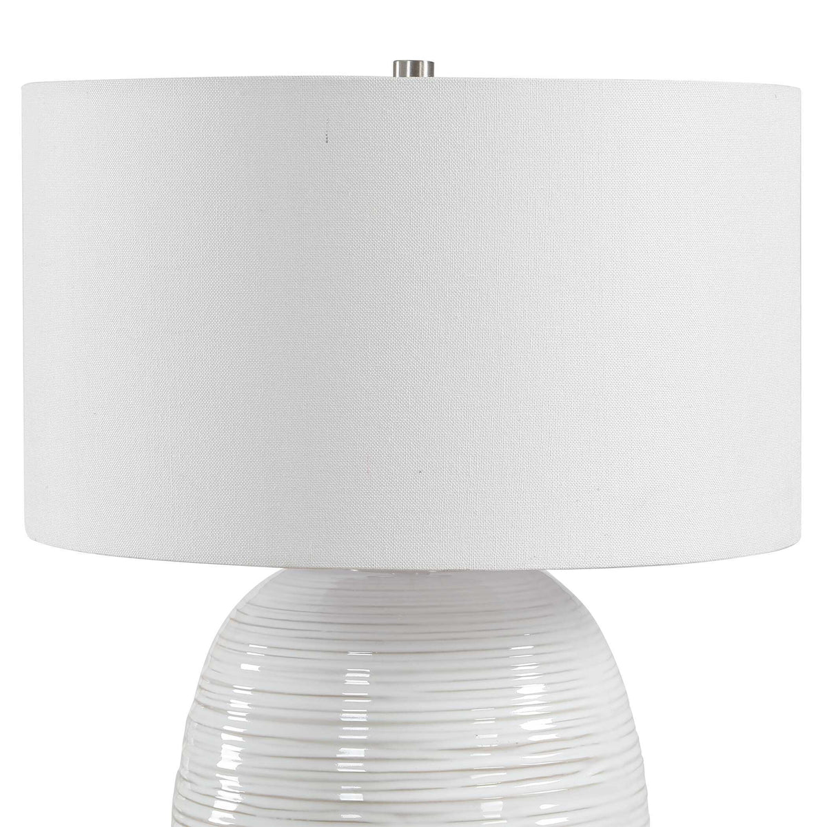 Alkman Table Lamp - White by Uttermost - View 5