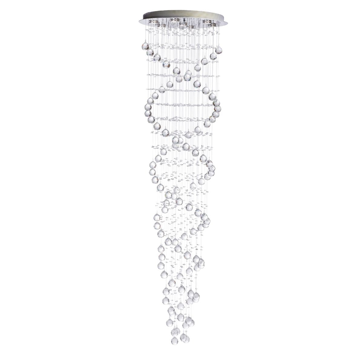 Crystal Chandelier Double Helix// 7 Light, 73" Hanging Length  | Finesse