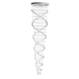Crystal Chandelier Double Helix// 7 Light, 73" Hanging Length  | Finesse