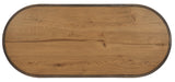 Cashiers Oval Coffee Table Almond - Light Brown by Hooker Furniture - View 3