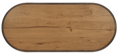 Cashiers Oval Coffee Table Almond - Light Brown by Hooker Furniture - View 3