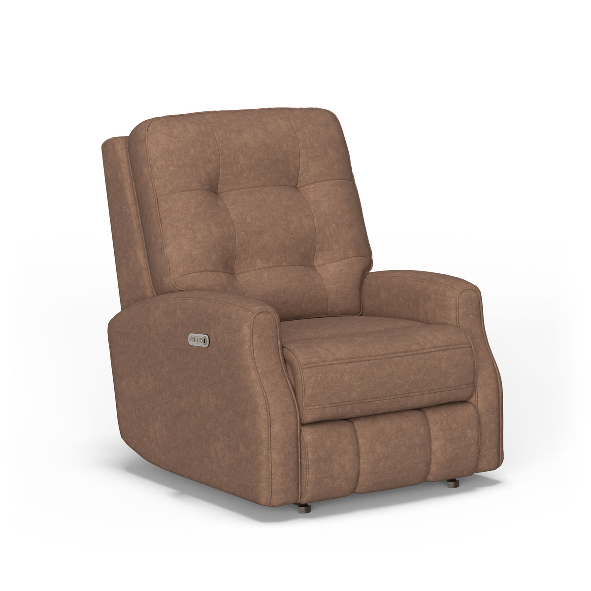 Devon Transitional Fabric Power Rocking Recliner, Power Headrest | Flexsteel