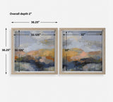 Dusk Framed Prints (Set of 2) - Light Blue by Uttermost - View 8