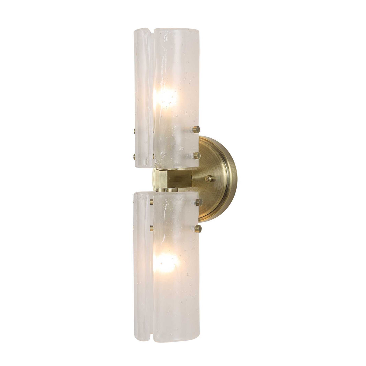 Mistie 2 Light Glass Sconce - Bronze by Uttermost - View 1