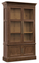 Cashiers Display Cabinet Chestnut - Dark Brown by Hooker Furniture - View 1