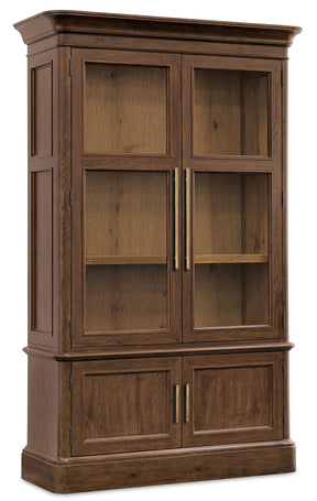 Cashiers Display Cabinet Chestnut - Dark Brown by Hooker Furniture - View 1
