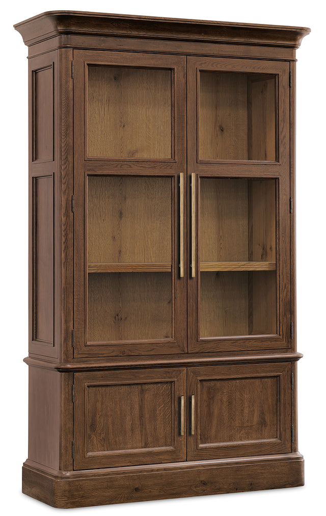 Cashiers Display Cabinet Chestnut - Dark Brown by Hooker Furniture - View 1