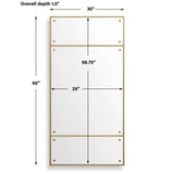 Wrenton Rectangular Mirror Brass - Gold by Uttermost - View 7