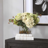 Cecily Hydrangea Bouquet - Green / White by Uttermost - View 2