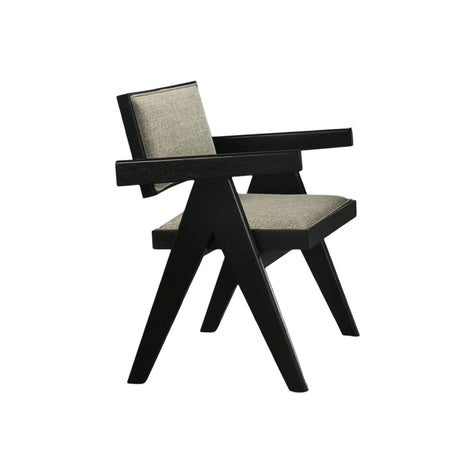 Contemporary 7pc Black Dining Set Rubber wood Dining Table w 2x Arm Chairs And 4x Side Chairs - sold by Home Elegance USA