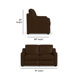 Hudson Loveseat - Brown | Flexsteel
