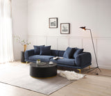 108.3'' Modern Sofa Couch 4 - Seater Fabric Sofa for Livingroom Office BLUE | Home Elegance USA