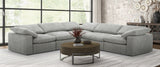Divani Casa Corinth - Modern Gray Fabric Sectional Sofa with 3 Power Recliners | Home Elegance USA
