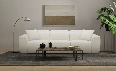Divani Casa Hagerty - Modern Off - White Fabric Sofa With 2 Power Recliners | Home Elegance USA
