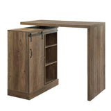 Acme - Quillon Bar Table DN00153 Rustic Oak Finish