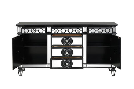 Acme - Varian II Server DN00591 Mirrored & Black Finish