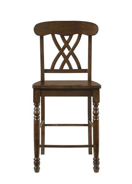 Acme - Dylan Counter Height Chair (Set-2) DN00623 Walnut Finish