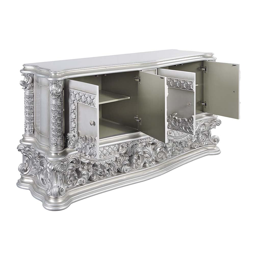 Acme - Valkyrie Server DN00686 Antique Platinum Finish