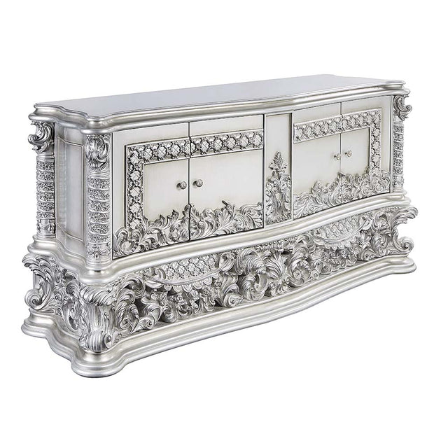 Acme - Valkyrie Server DN00686 Antique Platinum Finish