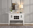 Acme - Elizaveta Server DN00816 Faux Crystal Diamonds &White High Gloss Finish