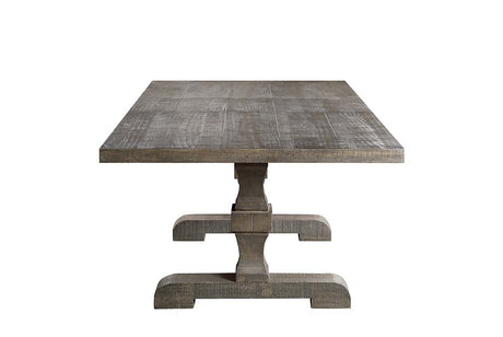 Acme - Landon Dining Table W/Leaf DN00950 Salvage Gray Finish