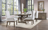 Acme - Landon Dining Table W/Leaf DN00950 Salvage Gray Finish