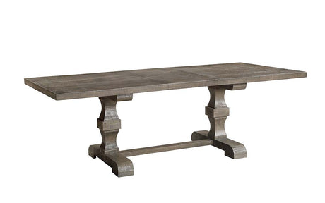 Acme - Landon Dining Table W/Leaf DN00950 Salvage Gray Finish