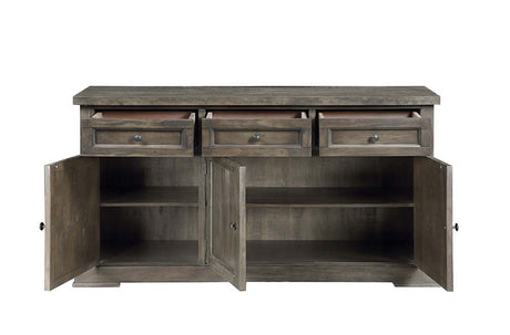 Acme - Landon Server DN00953 Salvage Gray Finish