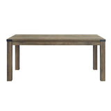 Abiram Dining Table DN01028 Rustic Oak Finish | Acme - DN01028 - Home Elegance USA - 2