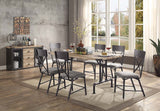 Acme - Edina Dining Table DN01057 Oak & Sandy Black Finish