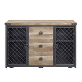 Acme - Edina Server DN01059 Oak & Sandy Black Finish