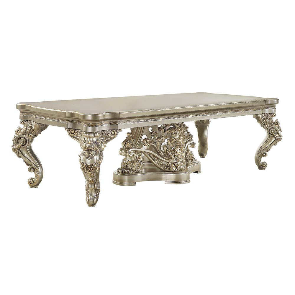 Acme - Danae Dining Table DN01197 Champagne & Gold Finish