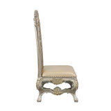 Danae Side Chair (Set - 2) DN01198 Synthetic Leather , Champagne & Gold Finish | Acme - DN01198 - Home Elegance USA - 3