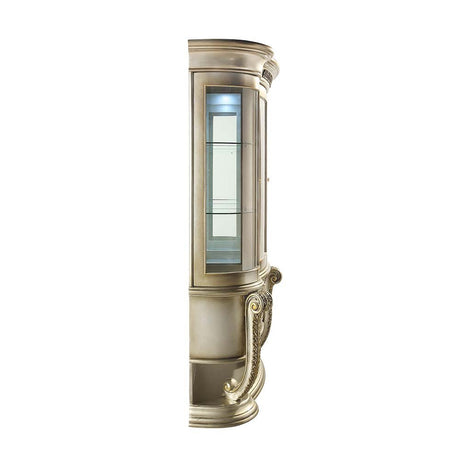 Danae Curio DN01200 Champagne & Gold Finish | Acme - DN01200 - Home Elegance USA - 3